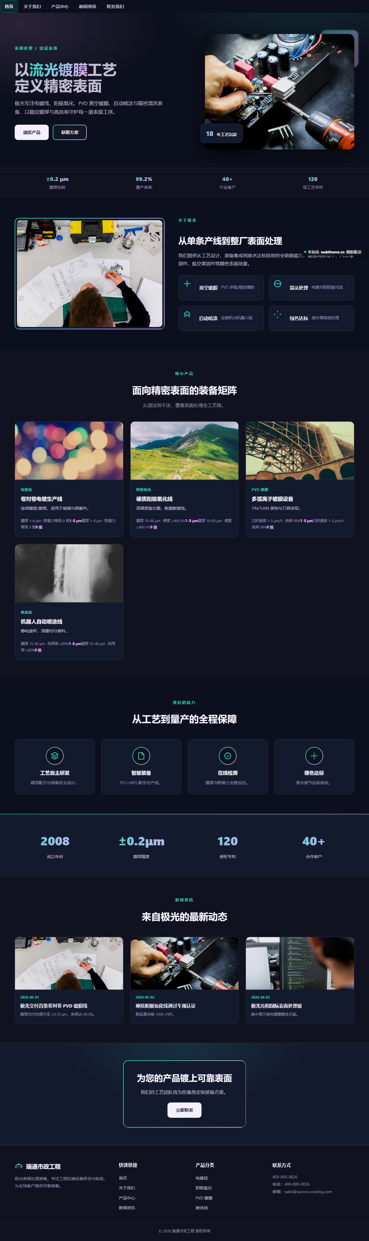 极光表面处理装备（工程机械）