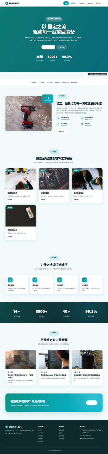 恒流液压科技 HydroCore（工程机械）
